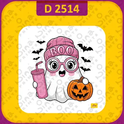 D 2514 تصاميم هالوين شبح اليقطين لطيف 