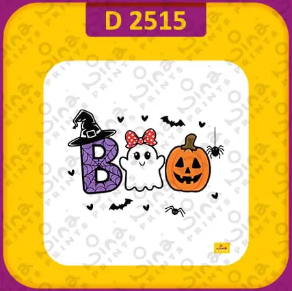 D 2515 تصاميم هالوين شبح لطيف بو