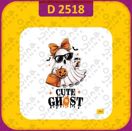 D 2518 تصاميم هالوين شبح لطيف